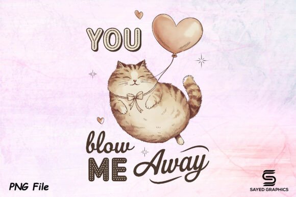 Download Vintage Valentine's Day Cat PNG Design - Sign Collection