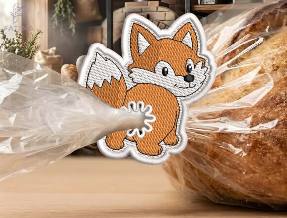 Download Cute Fox Bag Tie Embroidery Design - Sign Collection