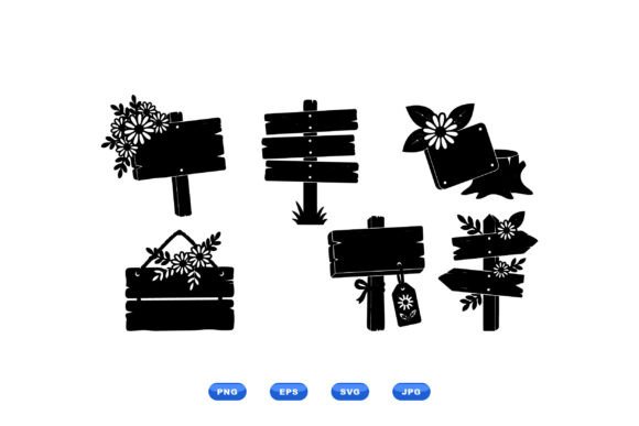 Download Rustic Floral Signage Clipart - Sign Collection