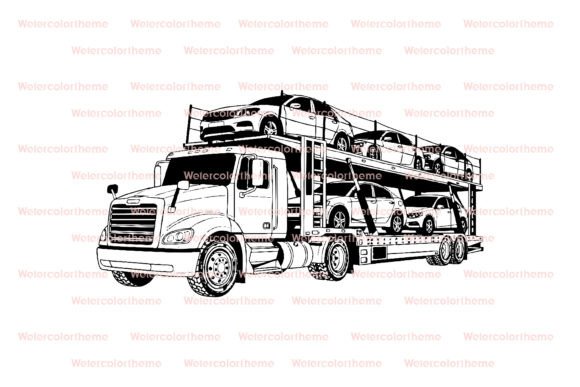 Download Car Carrier Truck SVG - Premium Resources
