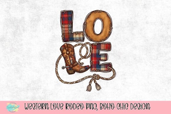 Download Western Love Rodeo PNG, Boho Chic Design - Sign Collection