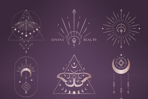 Download Divine Beauty Pre-Made Logo Design. Moon - Sign Collection