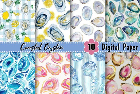 Download Coastal Oyster Digital Paper - Oyster Collection