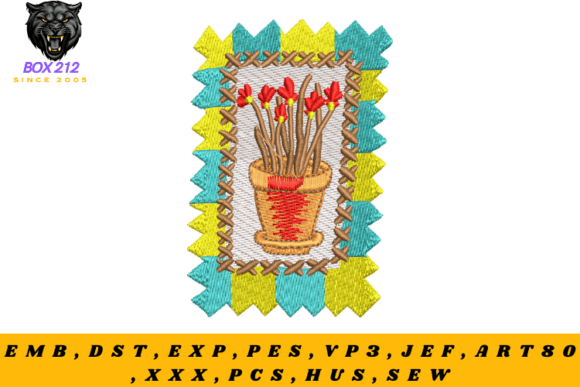 Download Plant Pot – Digital Embroidery Design - Sign Collection