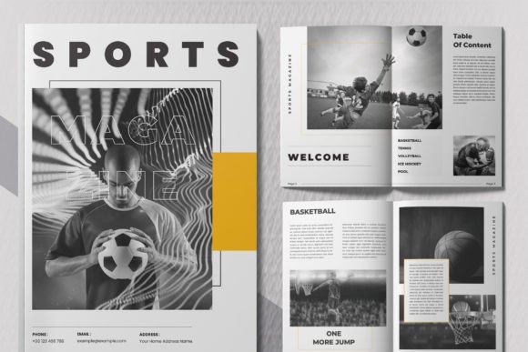 Download Sports Magazine Design Layout - Sign Collection