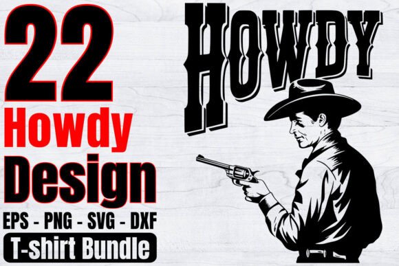 Download Funny Howdy Western Shirt Design Bundle - Sign Collection