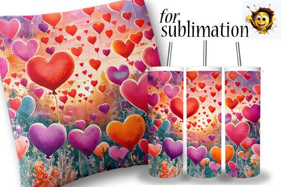 Download Heart Sublimation Valentine's Day Design - Sign Collection
