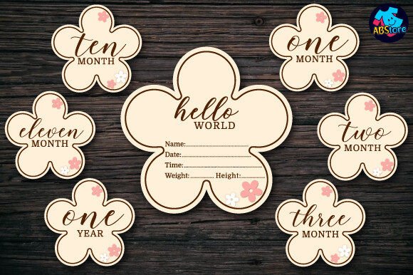 Download Baby Milestone Sign Laser Cut, - Sign Collection