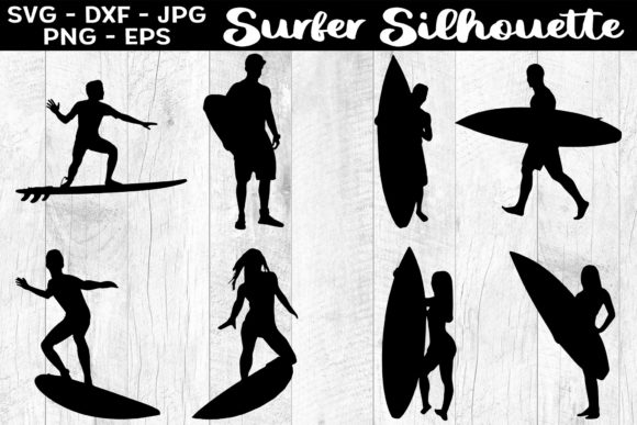 Download Surfer Silhouettes Surfer SVG EPS PNG - Silhouette Collection
