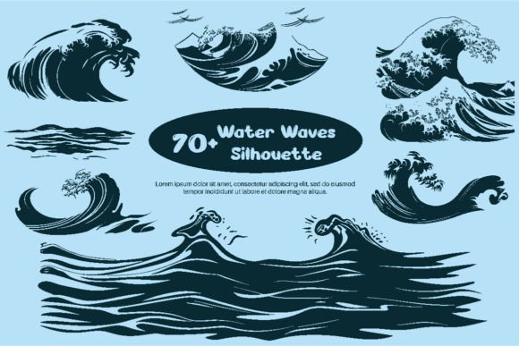 Download 70+ Water Waves Silhouette - Silhouette Collection