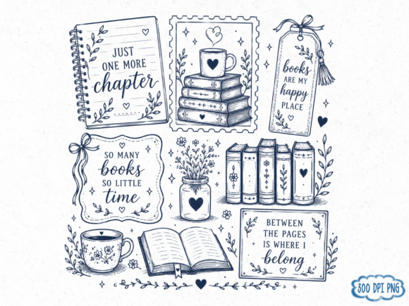Download Book Lover PNG Design, Reading Journal - Sign Collection