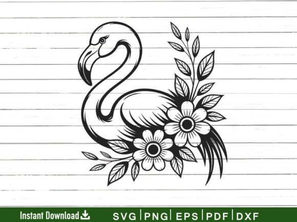 Download Floral Flamingo Svg, Animal Svg Designs - Sign Collection