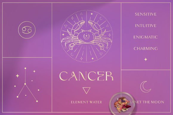 Download Cancer Zodiac Sign Logo Branding Designs - Sign Collection