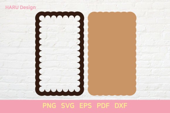 Download Scallop Shape Rectangle Frame Sign - Sign Collection