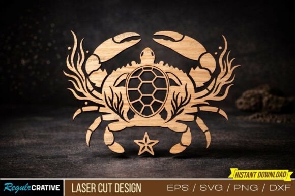 Download Crab Laser Cut Design , Crab Laser Cut , - Sign Collection