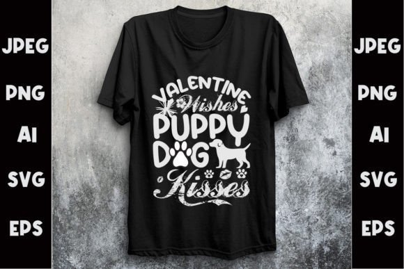 Download Valentine Dog Svg T- Shirt Design - Sign Collection