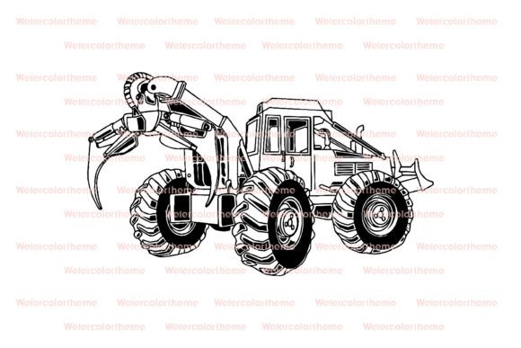 Download Logging Skidder SVG - Premium Resources