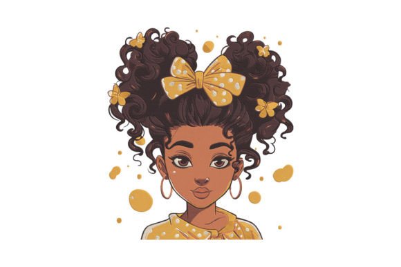 Download Cute Black Girl Embroidery Design - Sign Collection