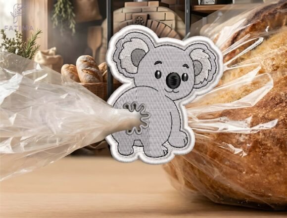 Download Cute Koala Bag Tie Embroidery Design - Sign Collection