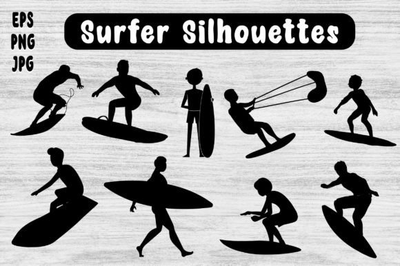Download Surfer Silhouettes Surfer SVG EPS PNG - Silhouette Collection