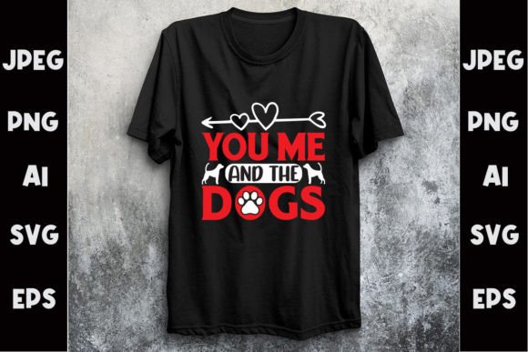 Download Dog Valentine Svg T- Shirt Design - Sign Collection
