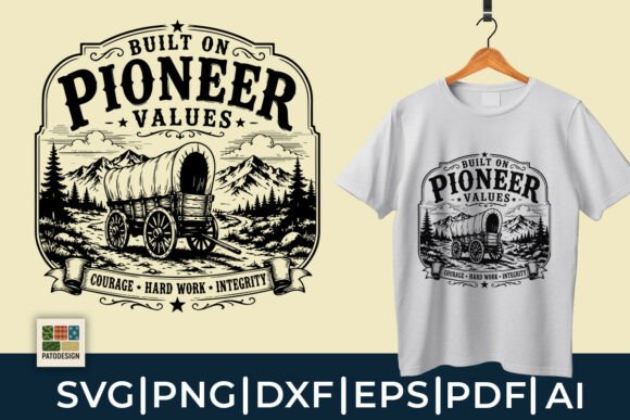 Download Pioneer Day Western Shirt Design - Sign Collection