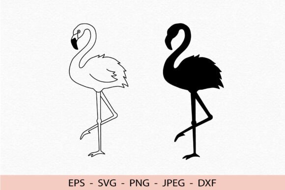 Download Flamingo Svg Bird Dxf Cricut Silhouette - Silhouette Collection