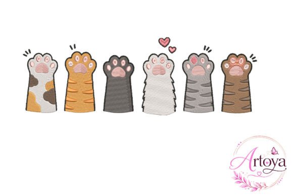Download Cute Cat Paw Embroidery Design - Sign Collection