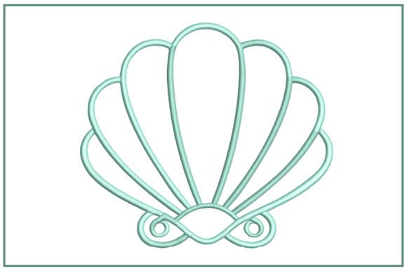 Download Seashell Outline Embroidery Design - Sign Collection